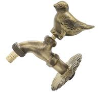 AERZETIX - Cannelle Murale Robinet d'Évier 1/2'' Pigeon à Manette Antique Rétro Décorative - Fontaine Ornement Salle de Bain Vintage Robinetterie Jardin - en Laiton Vieilli