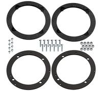 AERZETIX Kit de 2 adaptateurs de Haut-parleurs Ø130 mm Compatible avec Citroen C8 / Evasion/Peugeot 206/306 / 405/406 / 807 / Fiat Ulysse ZAF 179 / Suzuki Jimny GJ/HJ/Lancia Phedra