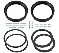 AERZETIX | Kit de 2 adaptateurs de Haut-parleurs Ø165 mm en Plastique ABS | Compatible avec VW Golf VI, VII, VIII, Polo IV, V, AW, Passat B6, B7, Touran 1T, Tiguan 5N, T-Roc, Skoda Octavia III, IV