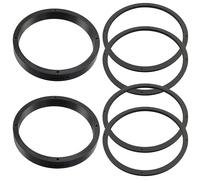 AERZETIX - Kit de 2 Anneaux/entretoises/bagues d’espacement pour Haut-parleurs Ø165x22 mm en Plastique ABS + 4 Joints d’étanchéité