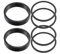 AERZETIX - Kit de 2 Anneaux/entretoises/bagues d’espacement pour Haut-parleurs Ø165x36 mm en Plastique ABS + 4 Joints d’étanchéité