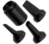 AERZETIX - Kit de 3 embouts suceurs + 1 adaptateur pour tuyau d'aspiration Ø35 mm | compatible avec aspirateur Miele | pour endroits d'accès difficile | en plastique noir