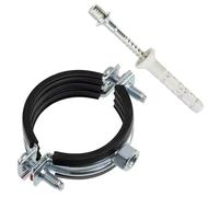 AERZETIX Kit de 8 colliers de serrage pour tuyau 1 1/2" 48-51 mm avec vis et chevilles de fixation