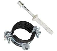 AERZETIX Kit de 8 colliers de serrage pour tuyau 1" 31-35 mm avec vis et chevilles de fixation