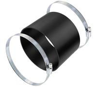 AERZETIX Kit manchon de raccordement droit pour système de ventilation/aspiration Ø148-148 mm avec 2 colliers de serrage Ø130-160 mm