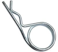 AERZETIX - Lot de 10 Goupilles Bêta Double Spire Ø2.5x56mm - Goupille de Sécurité - Goupille d'Attache Rapide - Acier Zingué - Couleur Argent - DIN 11024