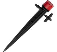 AERZETIX - Lot de 10 goutteurs d'irrigation réglables sur piquet avec connecteur amovible débit 0-70 l/h pour tuyau de micro-irrigation Ø6mm couverture à 360° - émetteur goutte à goutte - en plastique