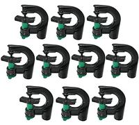 AERZETIX - Lot de 10 Micro-Asperseurs Rotatifs pour Micro-Irrigation à 360° - Débit 90 l/h - Rayon de Portée 7.5m² - Système d'Arrosage Automatique par Aspersion/Pulvérisation - en Plastique