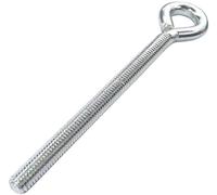 AERZETIX - Lot de 10 Pitons à Visser M6x80 - Ø6x80mm - en Acier Zingué - Couleur Argent - Bricolage - Outillage d'Assemblage/Quincaillerie