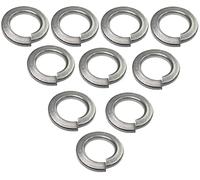 AERZETIX - Lot de 10 Rondelles Grower Frein Ressort - M14 - en Acier Inoxydable A2 - DIN127 - Type Rondelle Élastique Fendue - Bricolage