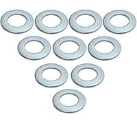 AERZETIX - Lot de 10 Rondelles Plates Larges - M20 Ø36mm H 2.7mm - en Acier Zingué - DIN 125 - Type Large