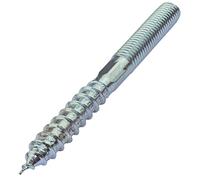AERZETIX - Lot de 10 - Vis à double filetage - Goujon - patte à vis - métal/bois avec ou sans cheville - Ø12x120mm - en аcier zingué - couleur Argent - C44765