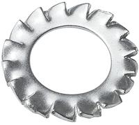 AERZETIX - Lot de 100 Rondelles Éventail à Dentures Extérieures - M10 - en Acier Inoxydable A2 - DIN 6798 - C48816