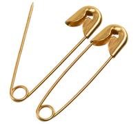 AERZETIX - Lot de 110 Épingles de sûreté à nourrice Classiques 23 mm - en métal - Couleur doré - pour travaux de Couture Textile créations Bijoux décorations DIY