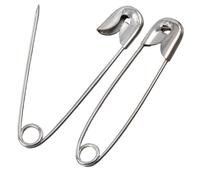 AERZETIX - Lot de 110 Épingles de sûreté à nourrice Classiques 28 mm - en métal - Couleur Argent - pour travaux de Couture Textile créations Bijoux décorations DIY