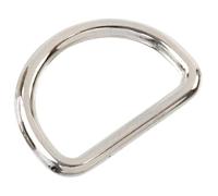 AERZETIX - Lot de 12 Anneaux en forme D demi-lune | passants 18 mm | accessoire pour sangles de sac à main projet de loisir créatif pochette décoration | en métal de couleur argent