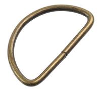 AERZETIX - Lot de 12 Anneaux en forme D demi-lune | passants 30 mm | accessoire pour sangles de sac projet de loisir créatif pochette décoration | en métal de couleur antique