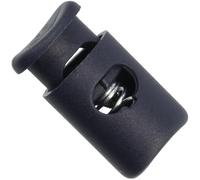 AERZETIX Lot de 12 Bloque-Cordons à Ressort 14 mm à 1 trou - couleur bleu foncé - Arrêt Stop Serre Lacet - en Plastique