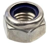 AERZETIX - Lot de 12 Écrous de blocage M12x1.75 mm à 6 pans filetage métrique - en acier inoxydable A2 - couleur argent - montage assemblage usage général fixation