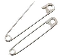 AERZETIX - Lot de 12 Épingles de sûreté à nourrice Classiques 50 mm - en métal - Couleur Argent - pour Textiles travaux de Couture créations Bijoux