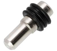 AERZETIX - Lot de 12 Taquets d'Étagère en Verre Glace à Enfoncer 19 mm - Ouverture de Montage Ø5 mm - en Métal - Tablette Support Rayon - C41753