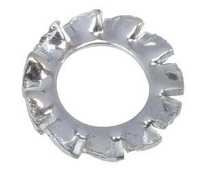 AERZETIX Lot de 120 rondelles éventail M4 à denture externe en acier zingué pour vis M4