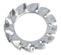 AERZETIX Lot de 120 rondelles éventail M6 à denture externe en acier zingué pour vis M6