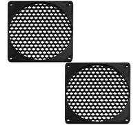 AERZETIX Lot de 2 Grilles de Ventilateur 92x92 mm en Plastique Couleur Noir