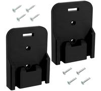 AERZETIX Lot de 2 supports muraux pour batteries outil sans fil compatible avec AEG et RIDGID 18V / visserie incluse/en plastique ABS