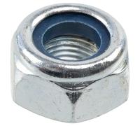 AERZETIX - Lot de 20 Écrous de blocage à 6 pans M10x1 mm filetage à pas réduit - en acier zingué - couleur argent - montage assemblage usage général fixation