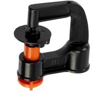 AERZETIX - Lot de 20 Micro-arroseurs rotatifs à 360° débit 40 l/h | rayon de portée 5.5 m | pression 2 bars | en plastique | buse d'irrigation arrosage asperseur | couleur orange