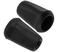 AERZETIX - Lot de 24 Embouts arrêts de cordon coniques Ø4 mm pour lacet corde ficelle - couleur noir - en plastique - effilochage projets couture loisir créatif