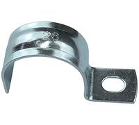 AERZETIX - Lot de 25 Attache-Câble Collier de Tuyau en U - pour Conducteur Fil Ø26mm - 26x14x46mm - en Acier Zingué - Patte de Fixation Latérale - C49781