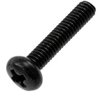 AERZETIX - Lot de 25 Vis Métaux M2.5x12 mm à Empreinte PH1 en Acier de Couleur Noir pour l'Assemblage et la Fixation d'Éléments Métalliques