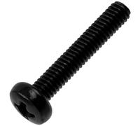 AERZETIX - Lot de 25 Vis métaux M2.5x14 mm à empreinte PH1 destinées à l’assemblage et la fixation d’éléments métalliques | en acier de couleur noir