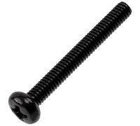 AERZETIX - Lot de 25 Vis métaux M2.5x20 mm à empreinte PH1 destinées à l’assemblage et la fixation d’éléments métalliques | en acier de couleur noir