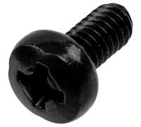 AERZETIX - Lot de 25 Vis métaux M2.5x5 mm à empreinte PH1 destinées à l’assemblage et la fixation d’éléments métalliques | en acier de couleur noir