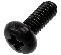 AERZETIX - Lot de 25 Vis métaux M2.5x6 mm à empreinte PH1 destinées à l’assemblage et la fixation d’éléments métalliques | en acier de couleur noir