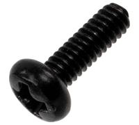 AERZETIX - Lot de 25 Vis métaux M2x6 mm à empreinte PH1 destinées à l’assemblage et la fixation d’éléments métalliques | en acier de couleur noir