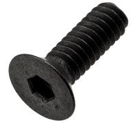 AERZETIX - Lot de 25 Vis métaux M2x6 mm à tête hexagonale fraisée creuse HEX1.3 | pas de filetage: 0.4 mm | en acier noirci | pour assemblages mécaniques et projets créatifs