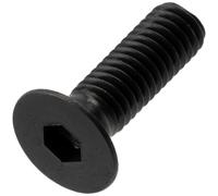 AERZETIX - Lot de 25 Vis métaux M3x10 mm à tête hexagonale fraisée creuse HEX2 | pas de filetage: 0.5 mm | en acier noirci | pour assemblages mécaniques et projets créatifs