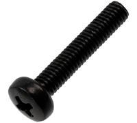 AERZETIX - Lot de 25 Vis Métaux M3x16 mm à Empreinte PH1 en Acier de Couleur Noir pour l'Assemblage et la Fixation d'Éléments Métalliques
