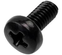AERZETIX - Lot de 25 Vis Métaux M3x6 mm à Empreinte PH1 Cruciforme en Acier de Couleur Noir pour l'Assemblage et la Fixation d'Éléments Métalliques