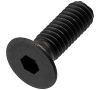 AERZETIX - Lot de 25 Vis métaux M4x12 mm à tête hexagonale fraisée creuse HEX2.5 | pas de filetage: 0.7 mm | en acier noirci | pour assemblages mécaniques et projets créatifs