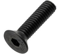 AERZETIX - Lot de 25 Vis métaux M4x16 mm à tête hexagonale fraisée creuse HEX2.5 | pas de filetage: 0.7 mm | en acier noirci | pour assemblages mécaniques et projets créatifs