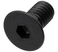 AERZETIX - Lot de 25 Vis métaux M4x8 mm à tête hexagonale fraisée creuse HEX2.5 | pas de filetage: 0.7 mm | en acier noirci | pour assemblages mécaniques et projets créatifs