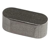 AERZETIX: Lot de 5 clavettes parallèles à Bouts arrondis, Type A, Longueur 10mm, Largeur 4mm, Hauteur 4mm, Acier C45K, DIN 6885A, ISO R773 C43471