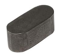 AERZETIX: Lot de 5 clavettes parallèles à Bouts arrondis, Type A, Longueur 12mm, Largeur 5mm, Hauteur 5mm, Acier C45K, DIN 6885A, ISO R773 C43568