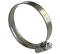 AERZETIX: Lot de 5 collier de serrage à vis L12mm pour tuyau tube jardin automobile en acier chromé DIN 3017 (40-60mm)