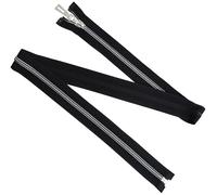 AERZETIX - Lot de 5 fermetures éclair spirales N°5 85 cm | séparables | de couleur noir avec tirette décorative | pour veste manteau accessoire et couture d'habillement
